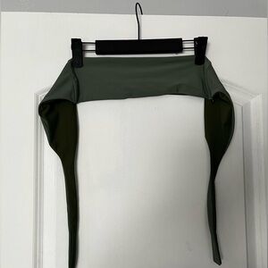 Iroh Swim Green Reversible bandeau bikini top
